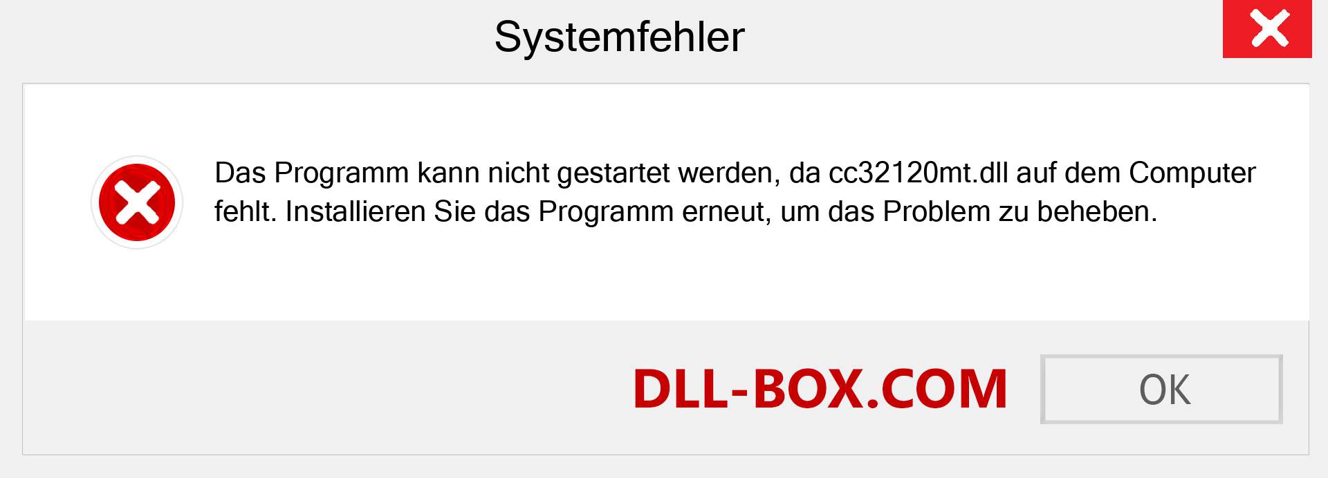 cc32120mt.dll-Datei fehlt?. Download für Windows 7, 8, 10 - Fix cc32120mt dll Missing Error unter Windows, Fotos, Bildern