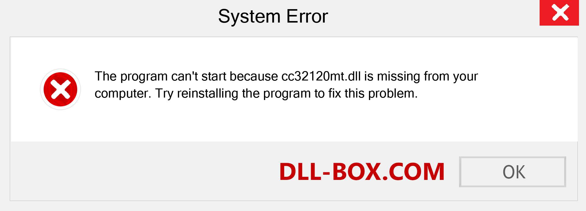  cc32120mt.dll file is missing?. Download for Windows 7, 8, 10 - Fix  cc32120mt dll Missing Error on Windows, photos, images