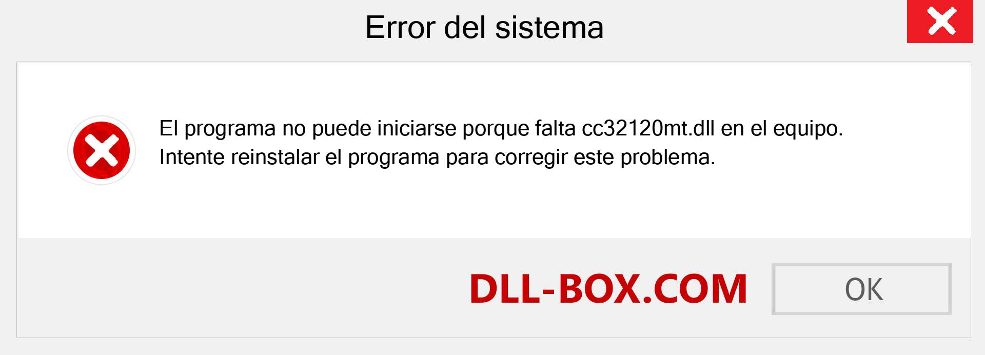 ¿Falta el archivo cc32120mt.dll ?. Descargar para Windows 7, 8, 10 - Corregir cc32120mt dll Missing Error en Windows, fotos, imágenes